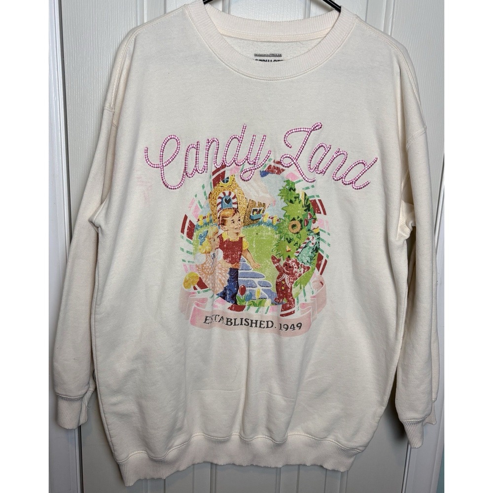 Candyland Graphic Crew Neck Sweatshirt Sz Large